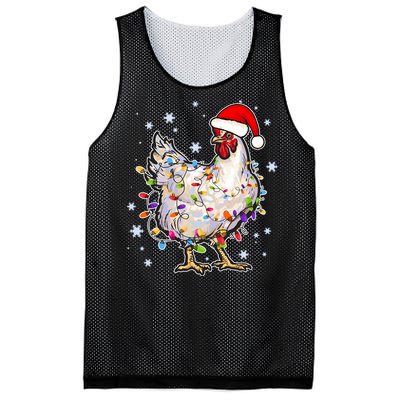 Christmas Santa Chicken Mesh Reversible Basketball Jersey Tank