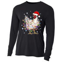 Christmas Santa Chicken Cooling Performance Long Sleeve Crew