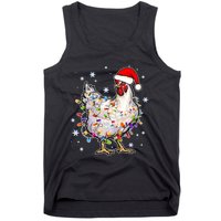 Christmas Santa Chicken Tank Top