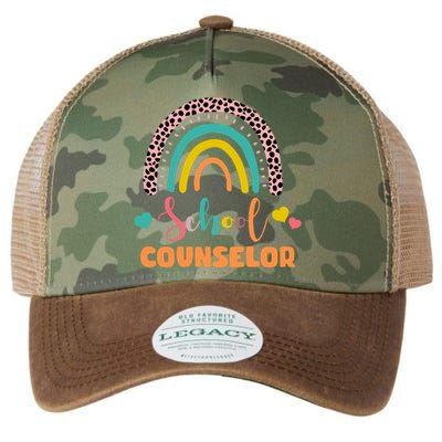 Cute School Counselor Rainbow Legacy Tie Dye Trucker Hat