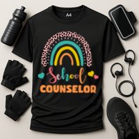 Cute School Counselor Rainbow Cooling Performance Crew T-Shirt
