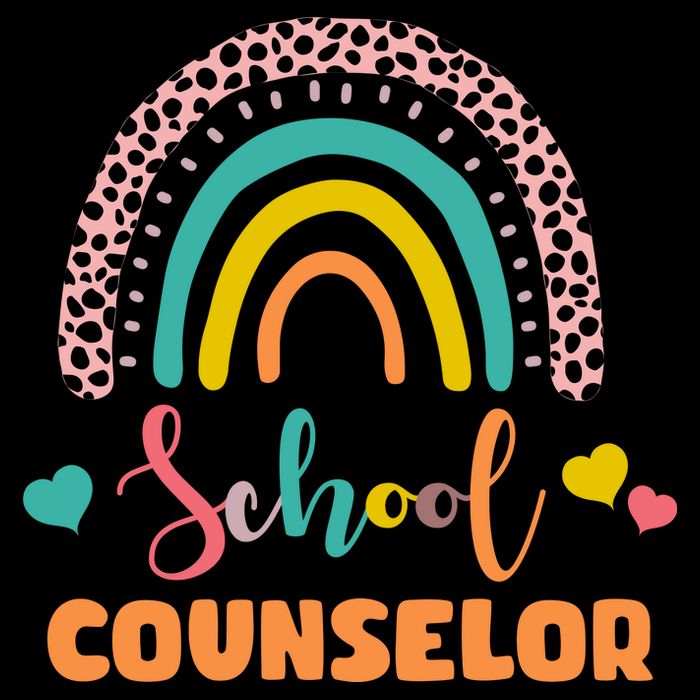 Cute School Counselor Rainbow Cooling Performance Crew T-Shirt