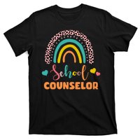 Cute School Counselor Rainbow T-Shirt