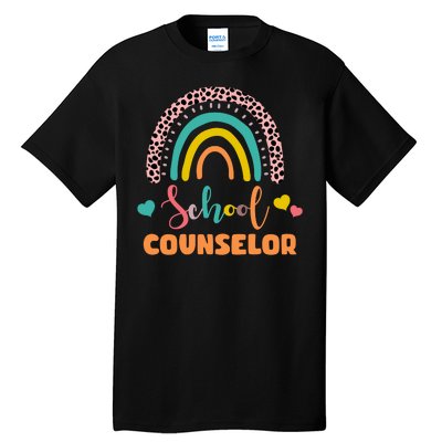 Cute School Counselor Rainbow Tall T-Shirt