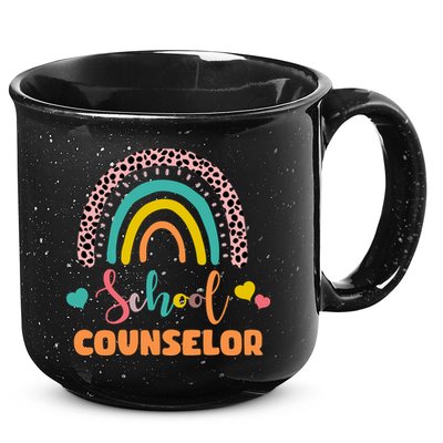 Cute School Counselor Rainbow 15oz Campfire Ceramic Mug