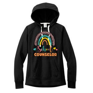 Cute School Counselor Rainbow Women's Fleece Hoodie