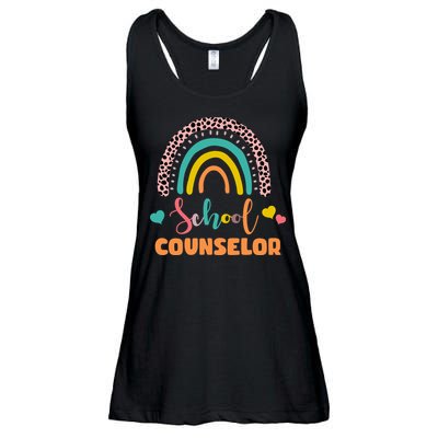 Cute School Counselor Rainbow Ladies Essential Flowy Tank