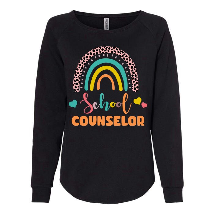 Cute School Counselor Rainbow Womens California Wash Sweatshirt