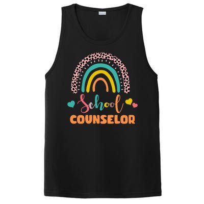 Cute School Counselor Rainbow PosiCharge Competitor Tank