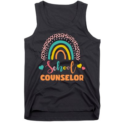 Cute School Counselor Rainbow Tank Top