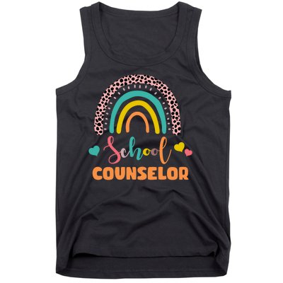 Cute School Counselor Rainbow Tank Top