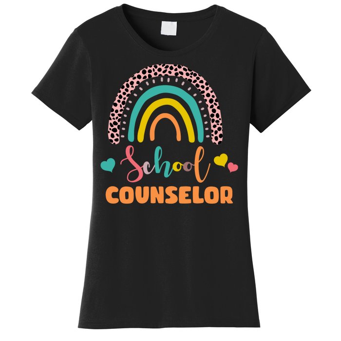 Cute School Counselor Rainbow Women's T-Shirt