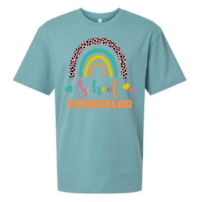 Cute School Counselor Rainbow Sueded Cloud Jersey T-Shirt