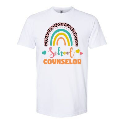 Cute School Counselor Rainbow Softstyle® CVC T-Shirt