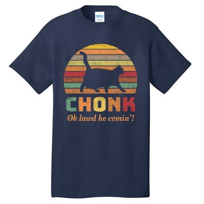 Chonk Scale Cat Meme Chonk Cat Tall T-Shirt