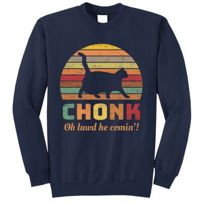 Chonk Scale Cat Meme Chonk Cat Tall Sweatshirt