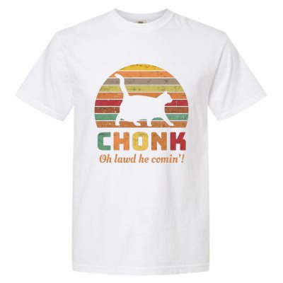 Chonk Scale Cat Meme Chonk Cat Garment-Dyed Heavyweight T-Shirt