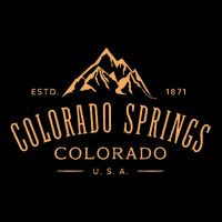 Colorado Springs Colorado Awesome Mountain Design Souvenir Button