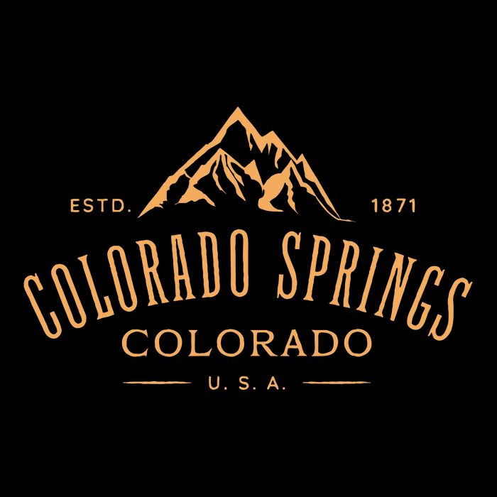 Colorado Springs Colorado Awesome Mountain Design Souvenir Button