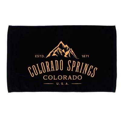 Colorado Springs Colorado Awesome Mountain Design Souvenir Microfiber Hand Towel