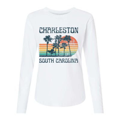 Charleston South Carolina Beach Summer Vacation Womens Cotton Relaxed Long Sleeve T-Shirt