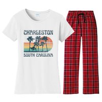 Charleston South Carolina Beach Summer Vacation Women's Flannel Pajama Set