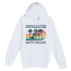 Charleston South Carolina Beach Summer Vacation Premium Pullover Hoodie