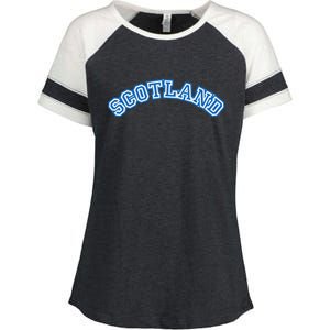 Cool Scotland Country Name Enza Ladies Jersey Colorblock Tee