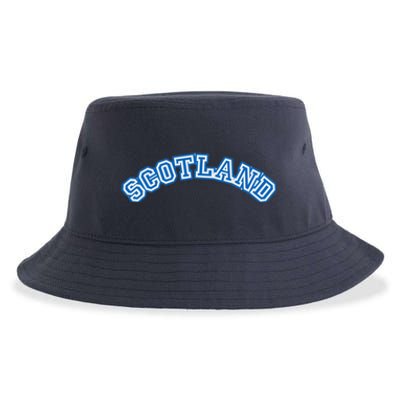 Cool Scotland Country Name Sustainable Bucket Hat