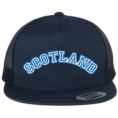 Cool Scotland Country Name Flat Bill Trucker Hat