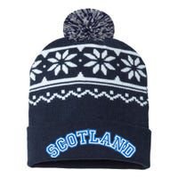 Cool Scotland Country Name USA-Made Snowflake Beanie