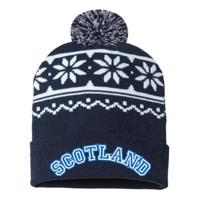 Cool Scotland Country Name USA-Made Snowflake Beanie