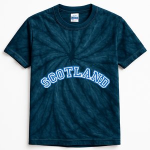 Cool Scotland Country Name Kids Tie-Dye T-Shirt