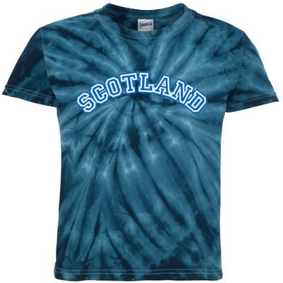 Cool Scotland Country Name Kids Tie-Dye T-Shirt