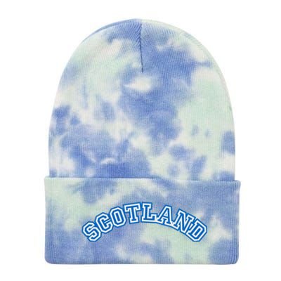 Cool Scotland Country Name Tie Dye 12in Knit Beanie