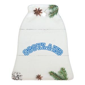 Cool Scotland Country Name Ceramic Bell Ornament