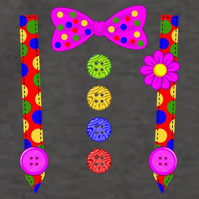 Clown Suspenders Costume Halloween Day Vector Backpack