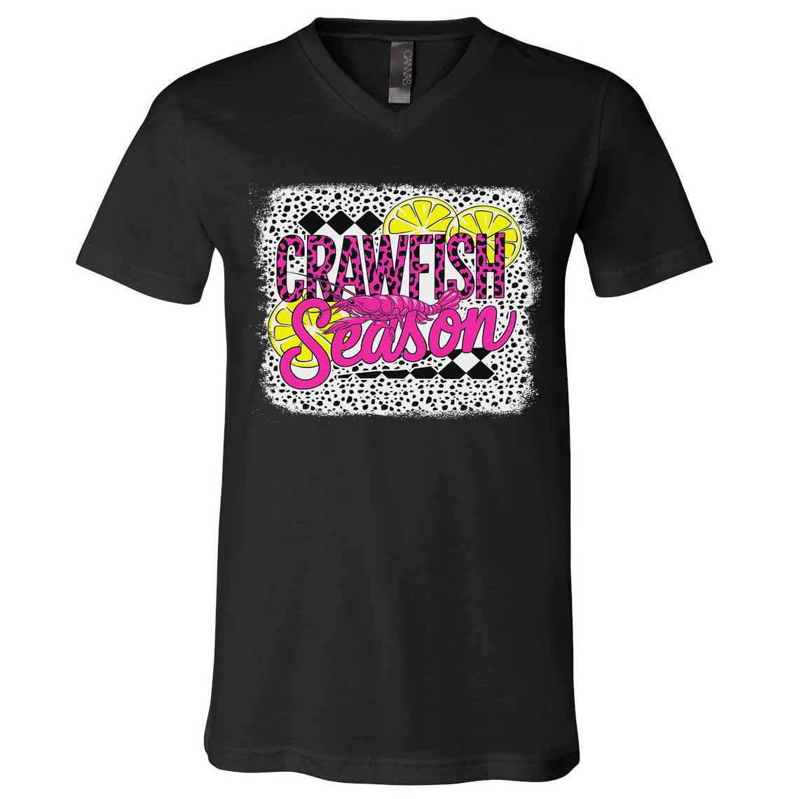 Crawfish Season Crawfish Boil Lobster Cajun Women V-Neck T-Shirt