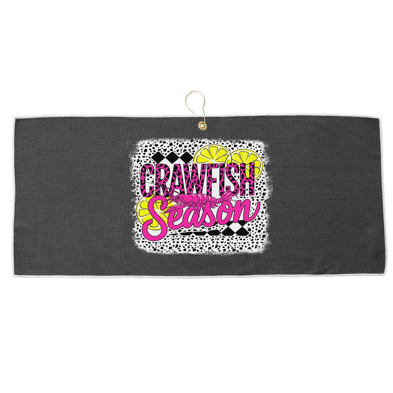 Crawfish Season Crawfish Boil Lobster Cajun Women Large Microfiber Waffle Golf Towel