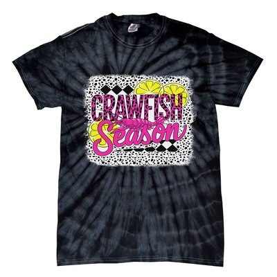 Crawfish Season Crawfish Boil Lobster Cajun Women Tie-Dye T-Shirt