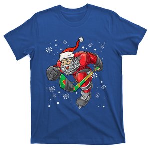 Christmas Santa Claus Ice Hockey S Funny Ns T-Shirt