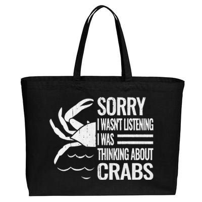 Crabmeat Seafood Crabbing Crabs Crabby Crab Cotton Canvas Jumbo Tote