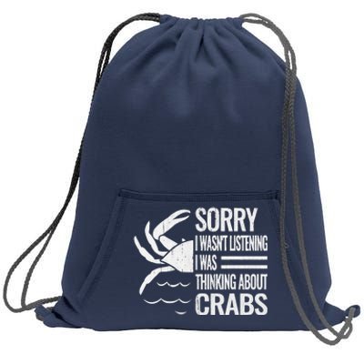 Crabmeat Seafood Crabbing Crabs Crabby Crab Sweatshirt Cinch Pack Bag