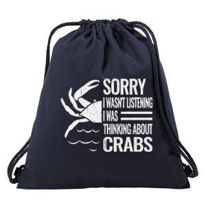 Crabmeat Seafood Crabbing Crabs Crabby Crab Drawstring Bag