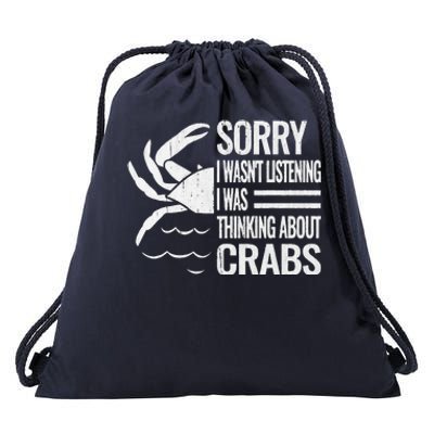 Crabmeat Seafood Crabbing Crabs Crabby Crab Drawstring Bag