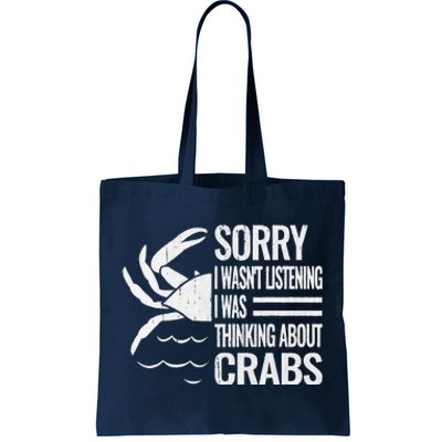 Crabmeat Seafood Crabbing Crabs Crabby Crab Tote Bag