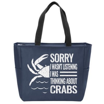 Crabmeat Seafood Crabbing Crabs Crabby Crab Zip Tote Bag