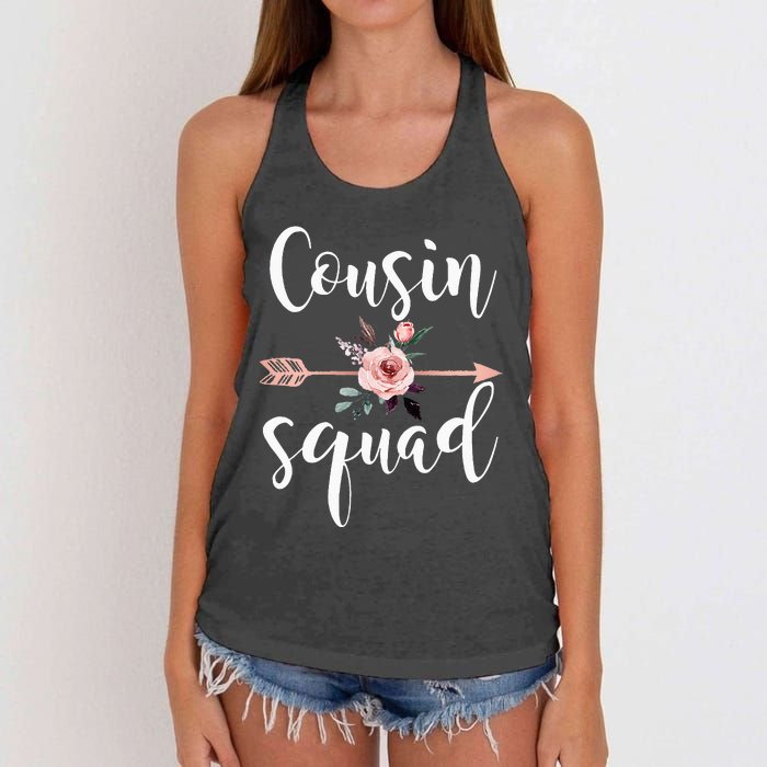 Cousin Squad Cousin Crew Nagers Team Cousin Women Women's Knotted Racerback Tank