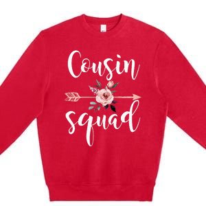 Cousin Squad Cousin Crew Nagers Team Cousin Women Premium Crewneck Sweatshirt