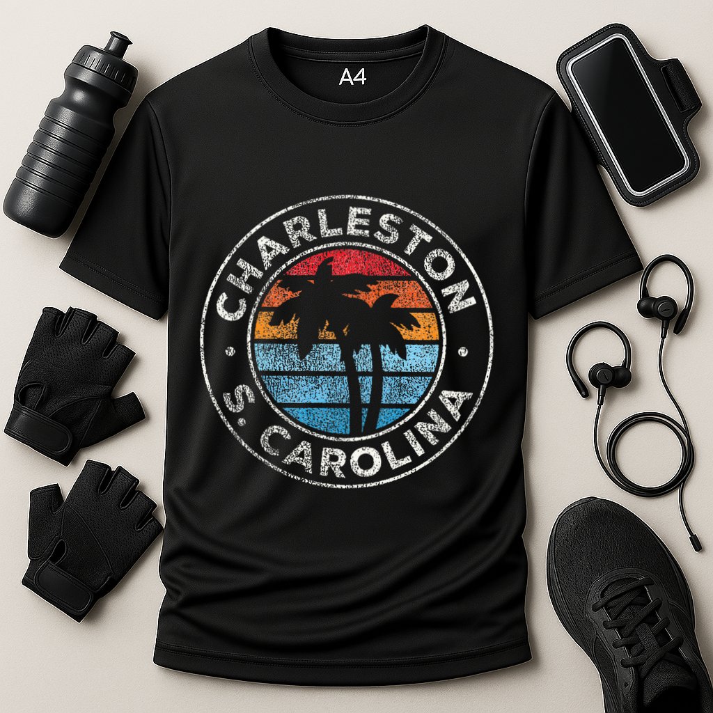 Charleston South Carolina Sc Vintage Performance Shirt